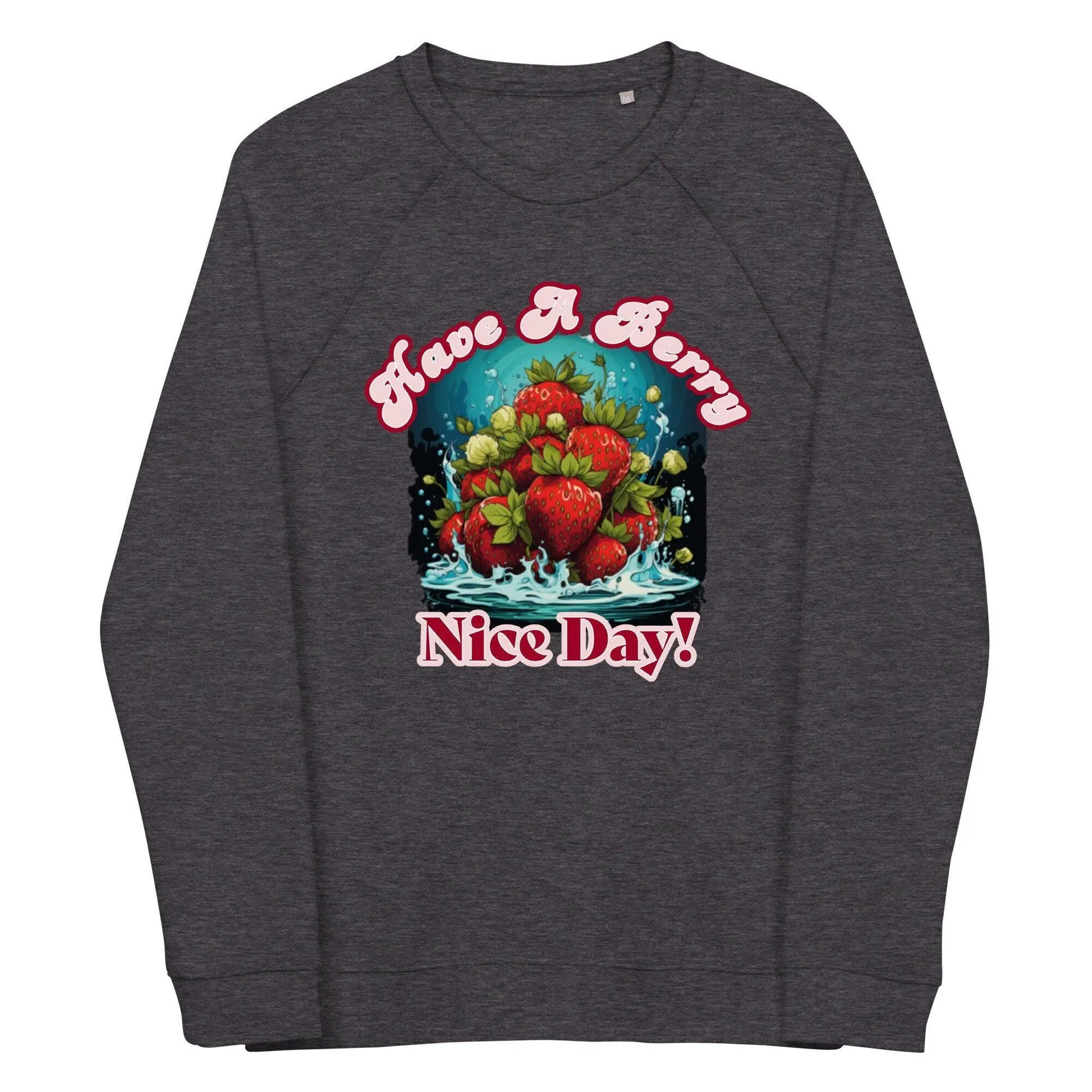 Unisex organic raglan sweatshirt