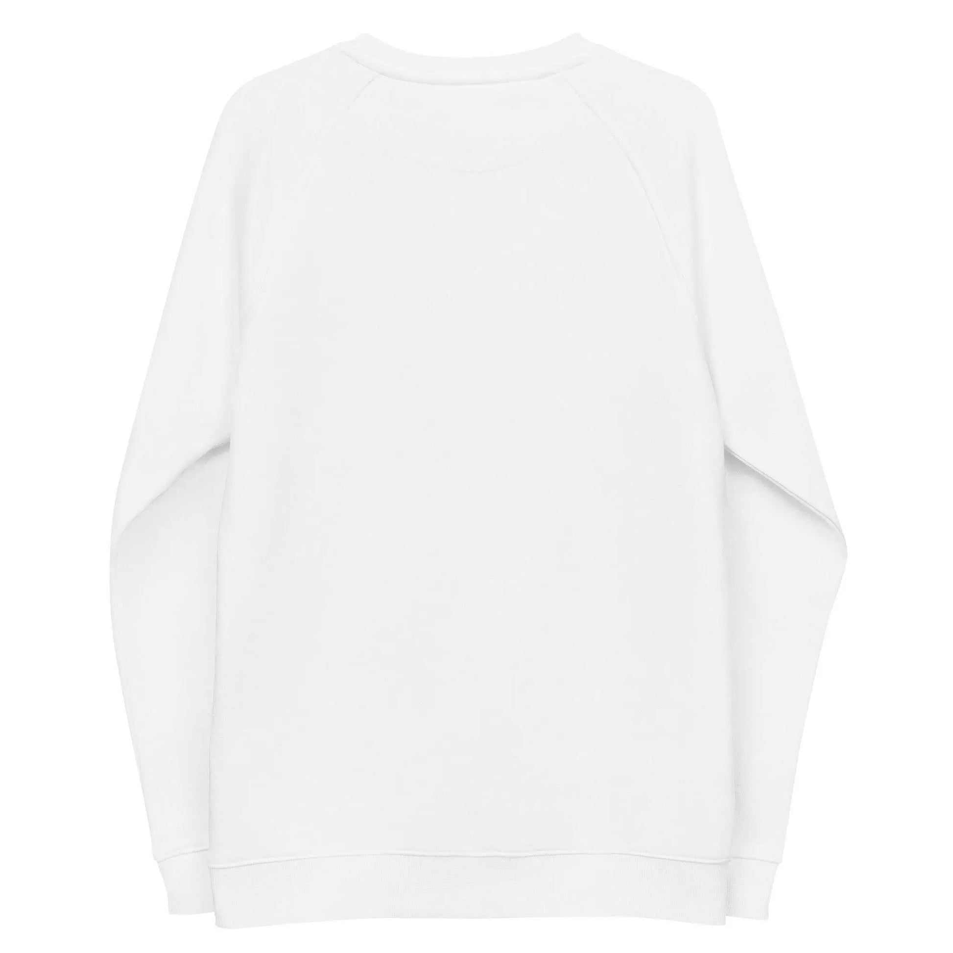Unisex organic raglan sweatshirt