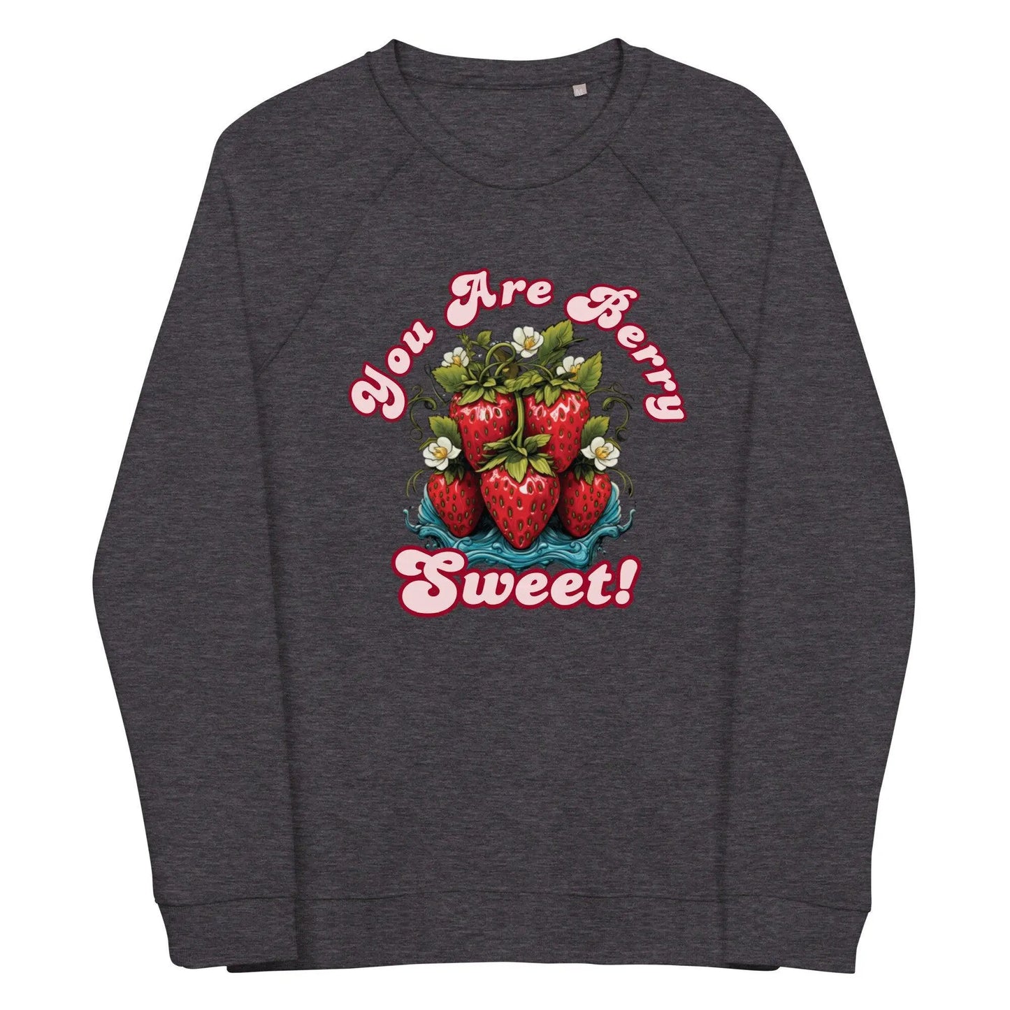 Unisex organic raglan sweatshirt