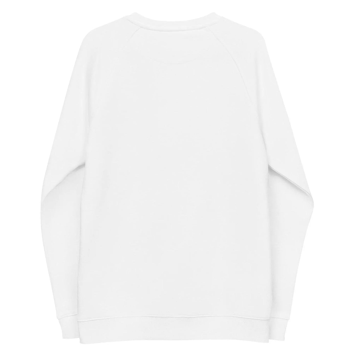 Unisex organic raglan sweatshirt