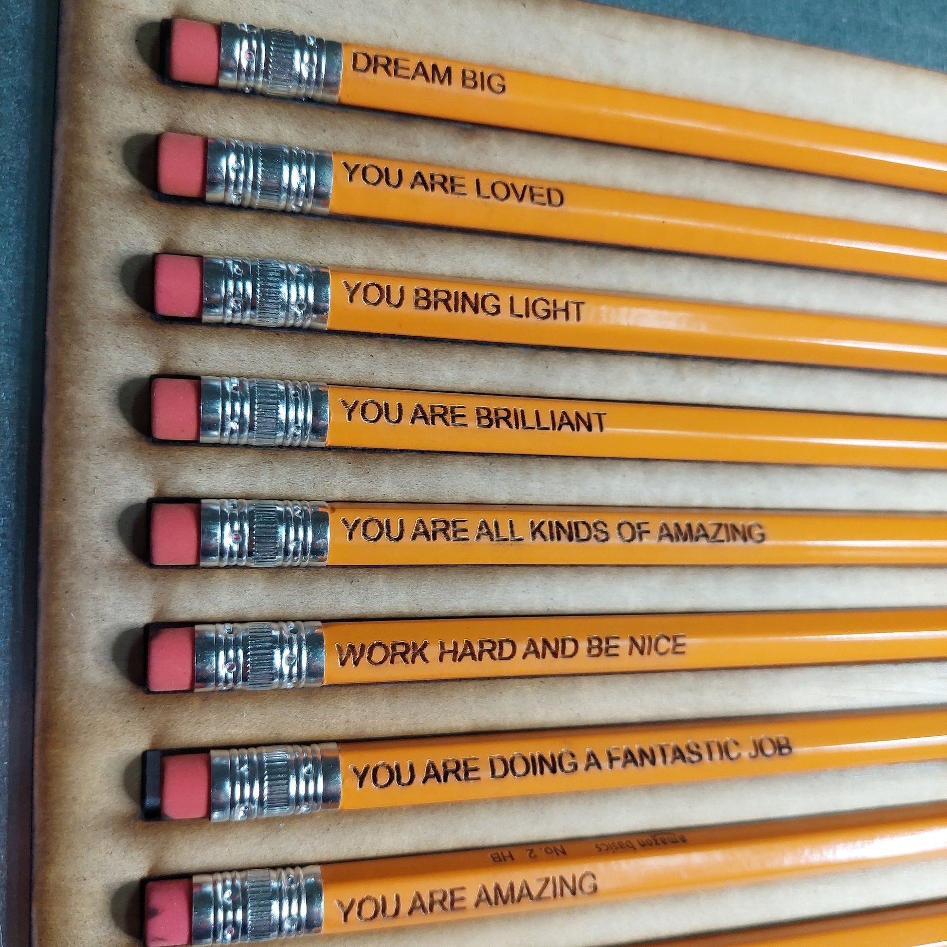 Engraved Pencil: Personalized Positive Affirmation Gift