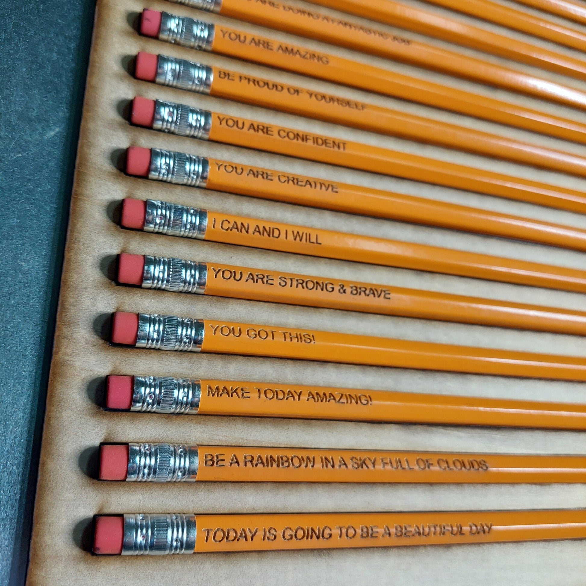 Engraved Pencil: Personalized Positive Affirmation Gift