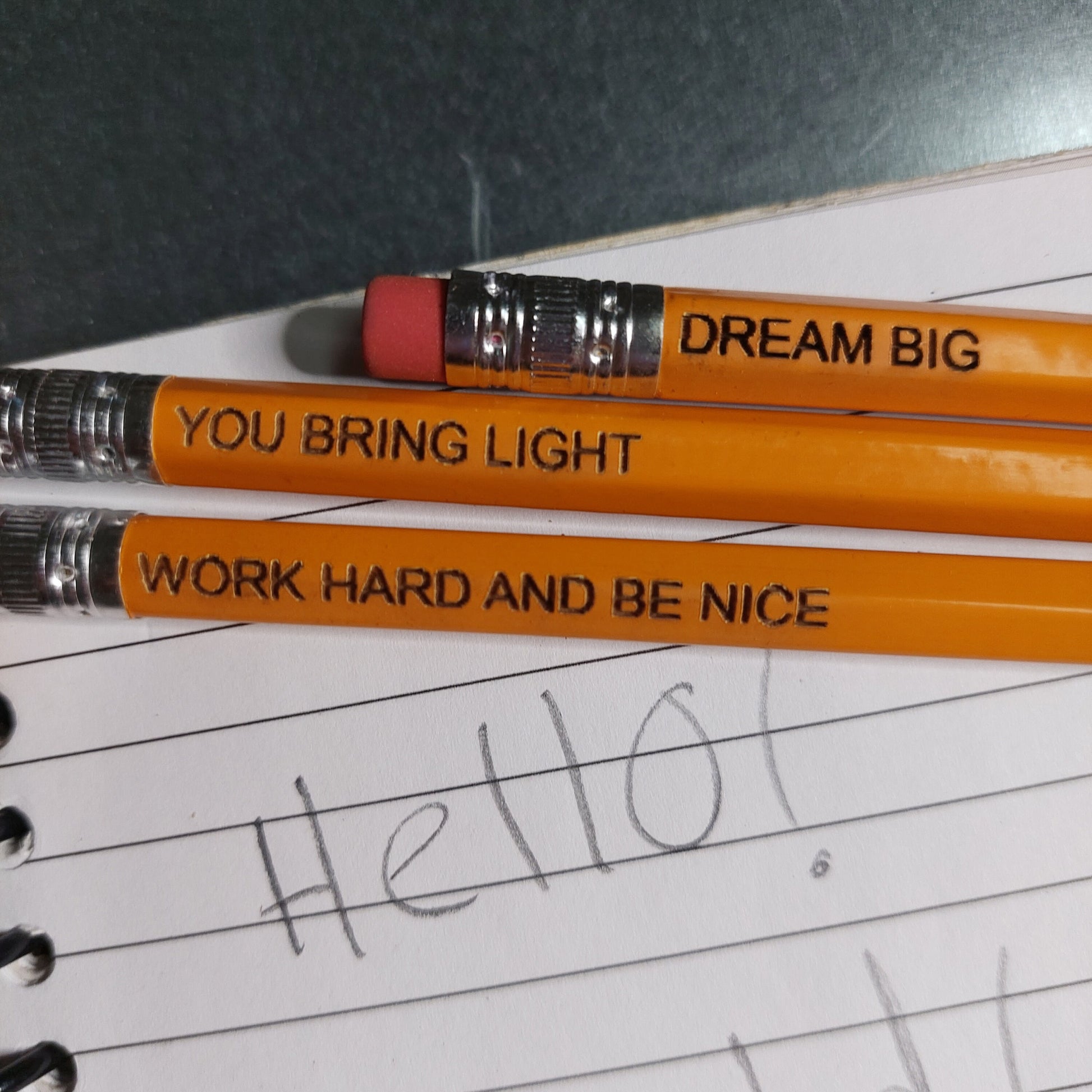 Engraved Pencil: Personalized Positive Affirmation Gift