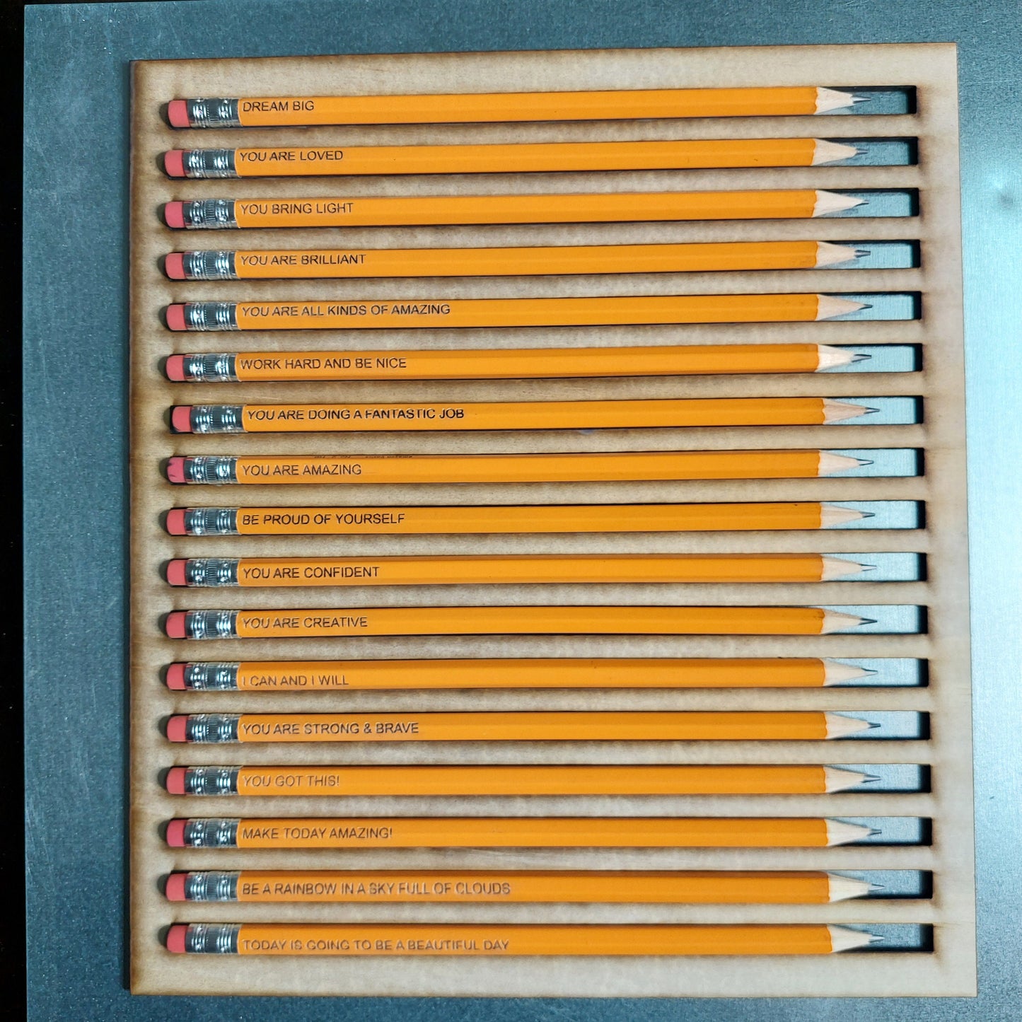 Engraved Pencil: Personalized Positive Affirmation Gift