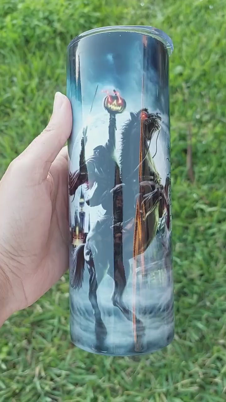 The Headless Horse, Halloween Theme, Sublimation Tumbler
