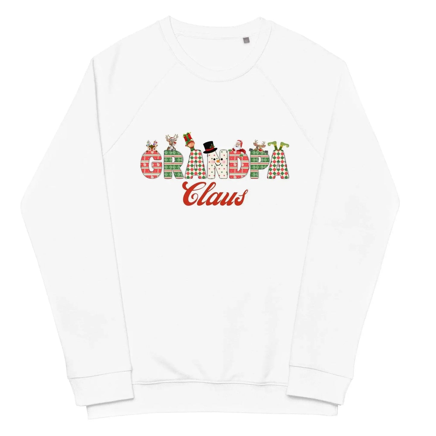 Unisex organic raglan sweatshirt