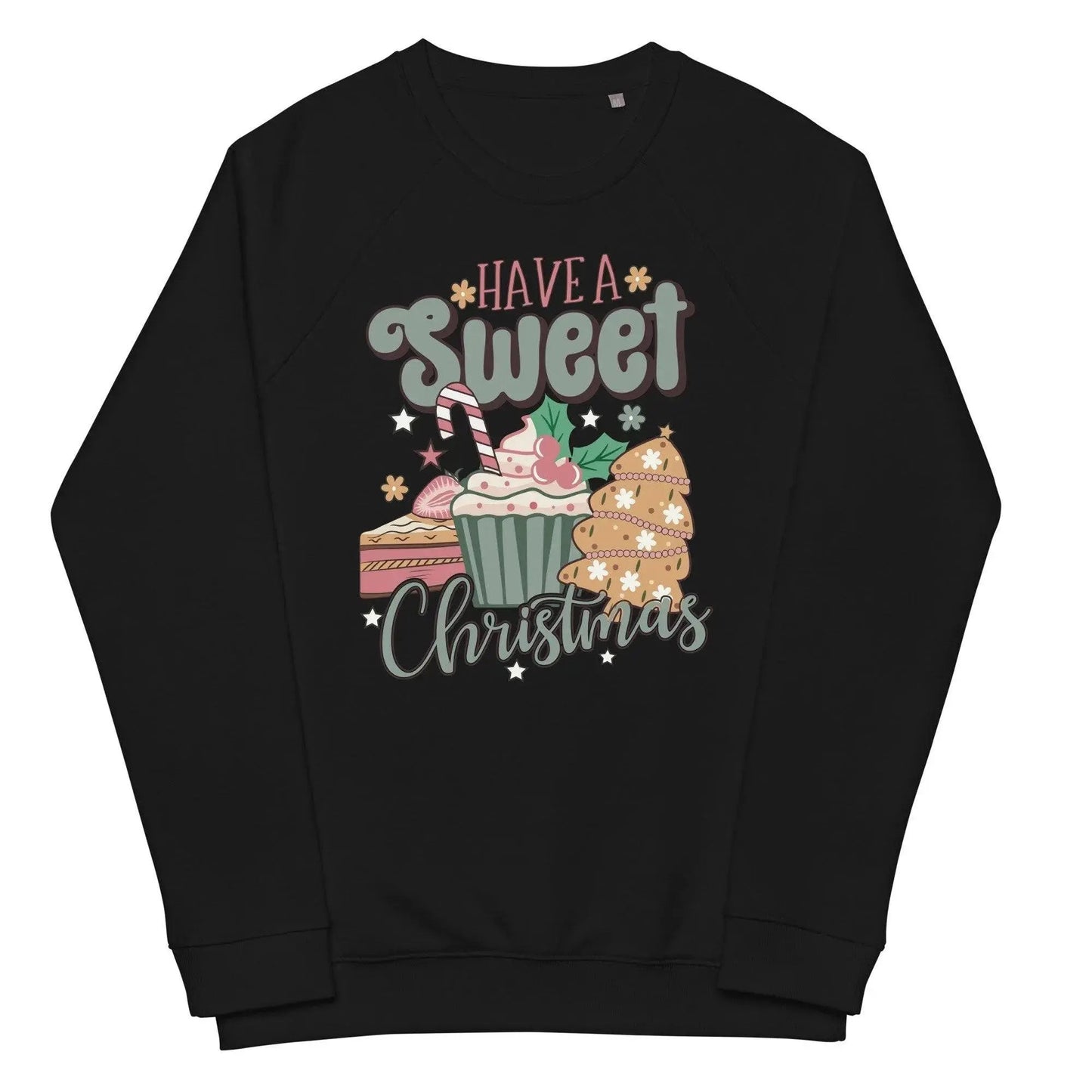 Unisex organic raglan sweatshirt