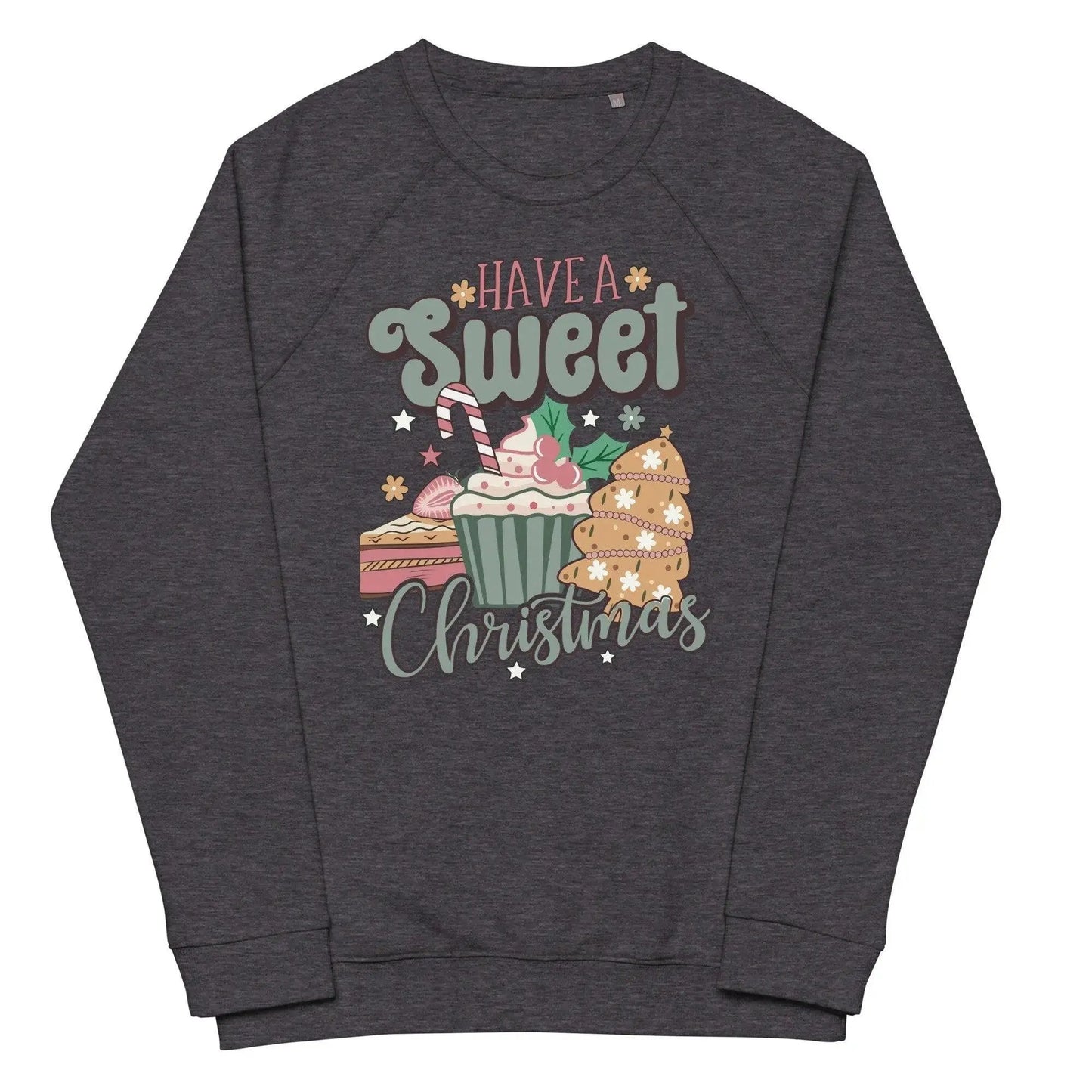 Unisex organic raglan sweatshirt