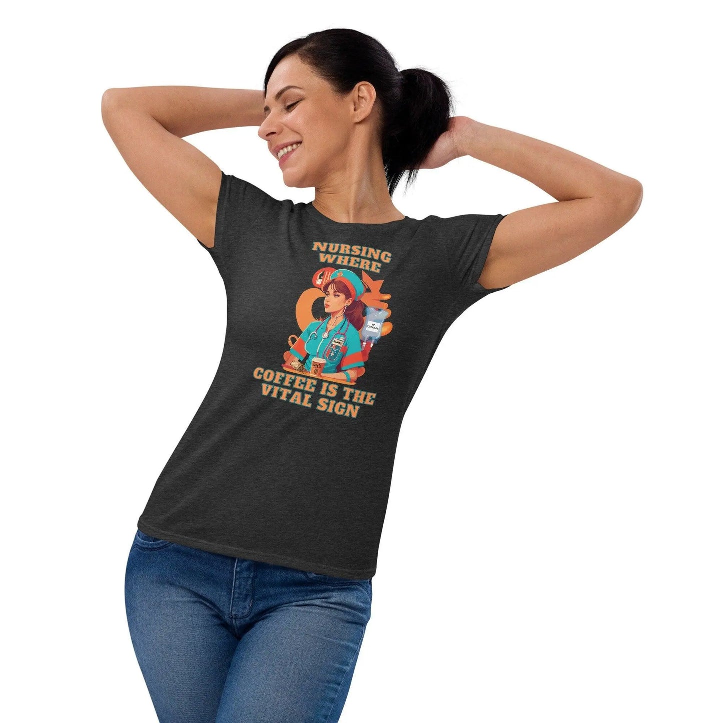 Boho Nurse Vibes Nursing Where Coffee is the Vital Sign Neuro, Oncology Nurse Apparel for Healthcare Heroes. Top-selling design!