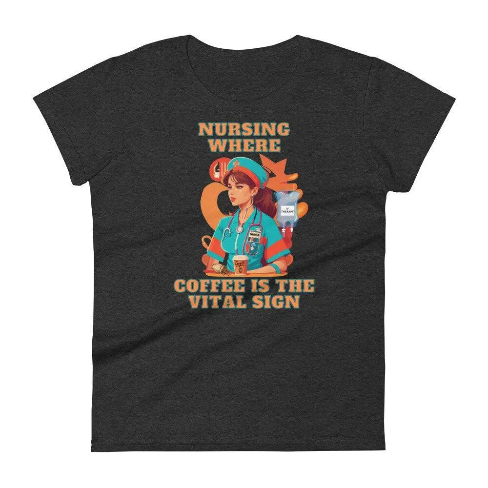 Boho Nurse Vibes Nursing Where Coffee is the Vital Sign Neuro, Oncology Nurse Apparel for Healthcare Heroes. Top-selling design!