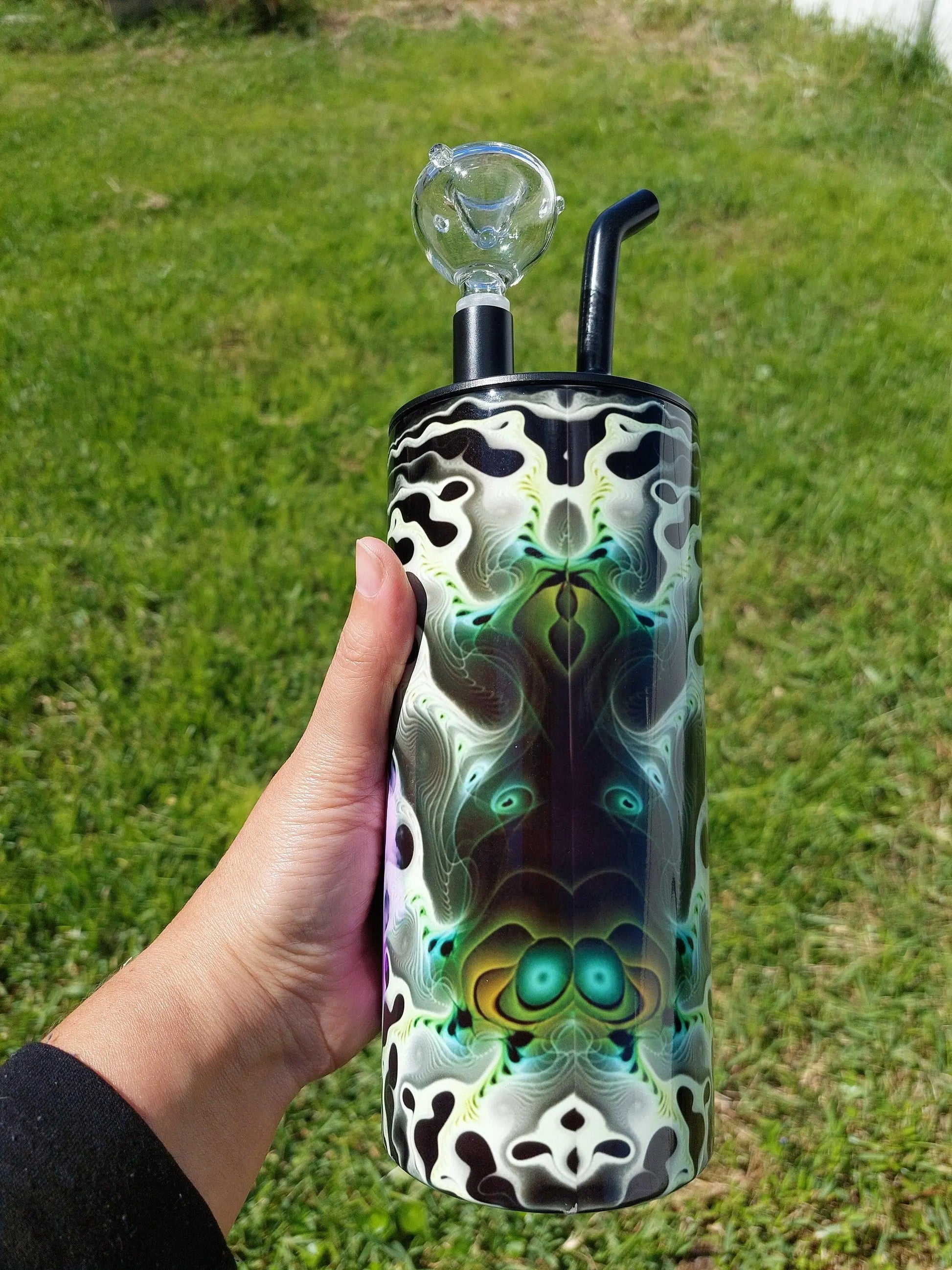 Friday The 13th Jason Voorhees Marijuana Hookah Sublimation Tumbler