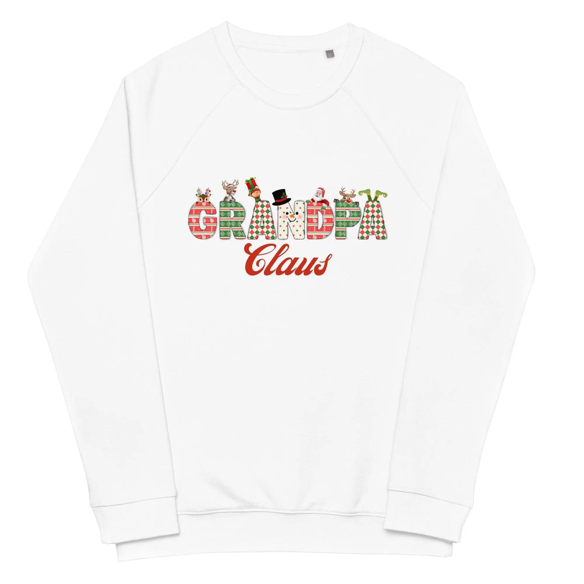 Unisex organic raglan sweatshirt