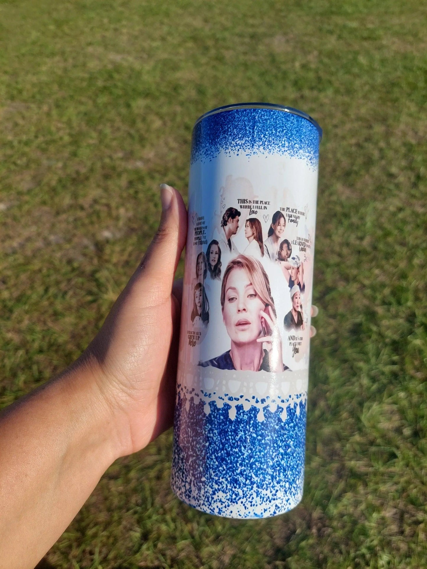 Grey's Anatomy Meredith Grey's Story Fan Sublimation Tumbler - Panoptic Handmade