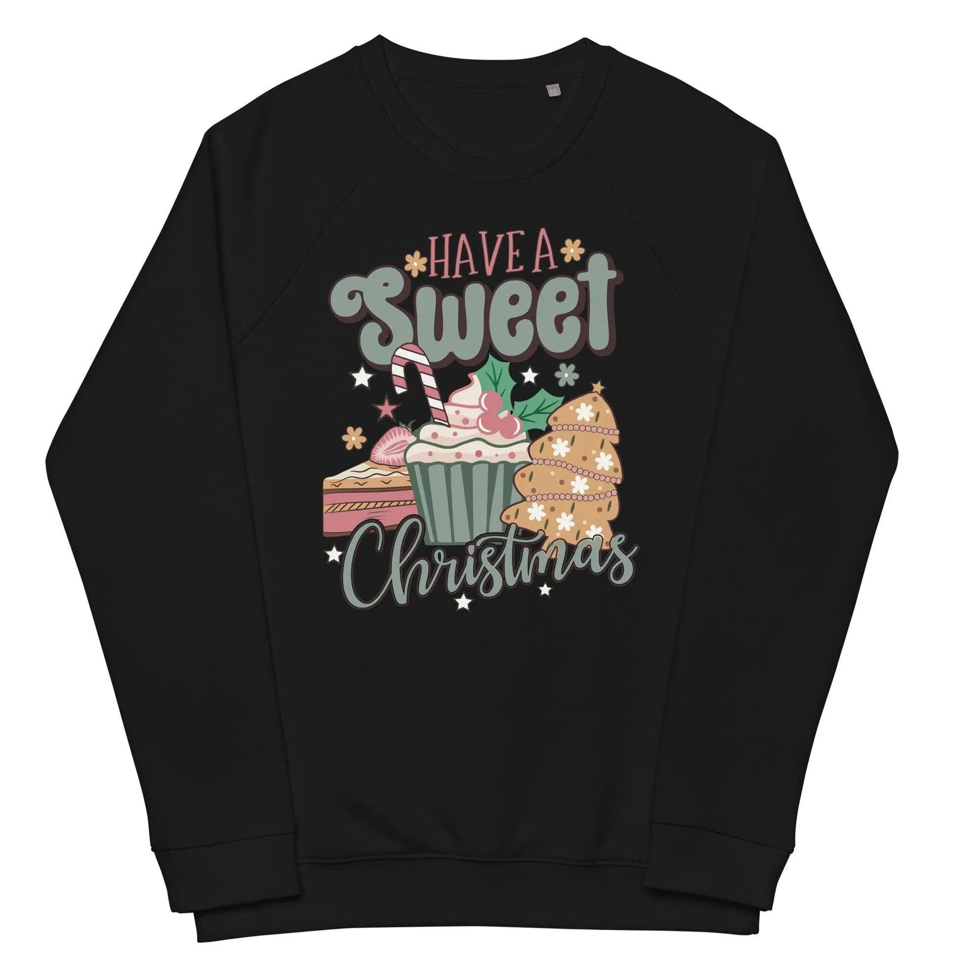 Unisex organic raglan sweatshirt