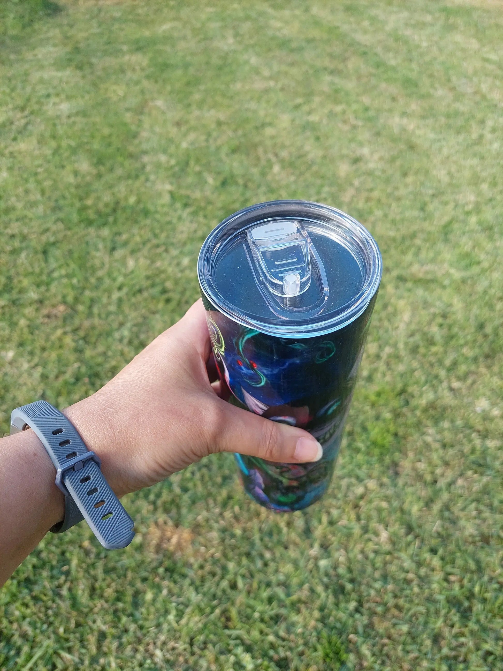 Sublimation Tumbler Creepy Cheshire Cat Design - Panoptic Handmade