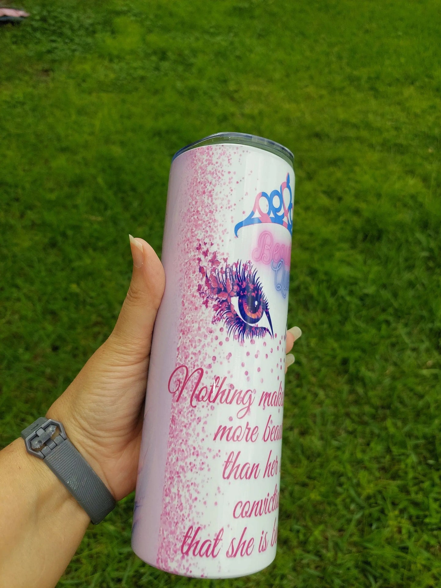 Embrace Your Beauty with Our Woman's Vanity Sublimation 20oz Tumbler - Panoptic Handmade