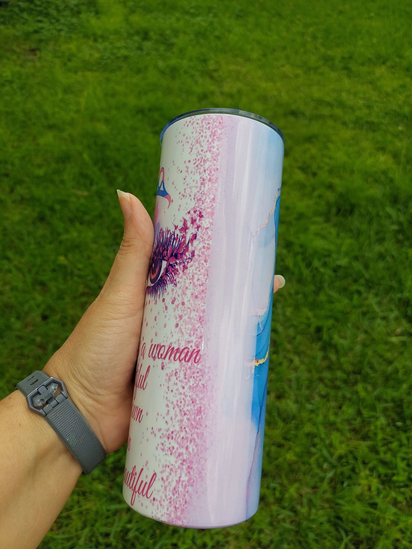 Embrace Your Beauty with Our Woman's Vanity Sublimation 20oz Tumbler - Panoptic Handmade