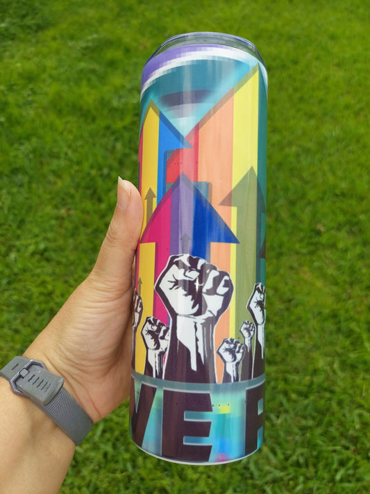 Sublimation Tumbler We Rise Gay Pride Themed Design