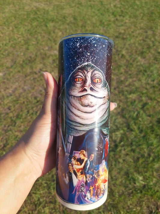 Star Wars Character Jabba The Hut Sublimation Tumbler - Panoptic Handmade