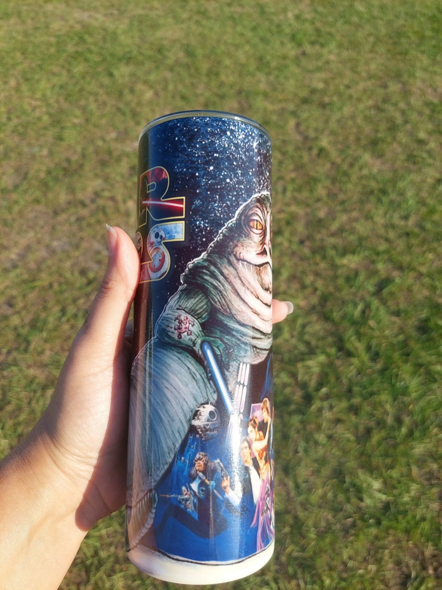 Star Wars Character Jabba The Hut Sublimation Tumbler - Panoptic Handmade
