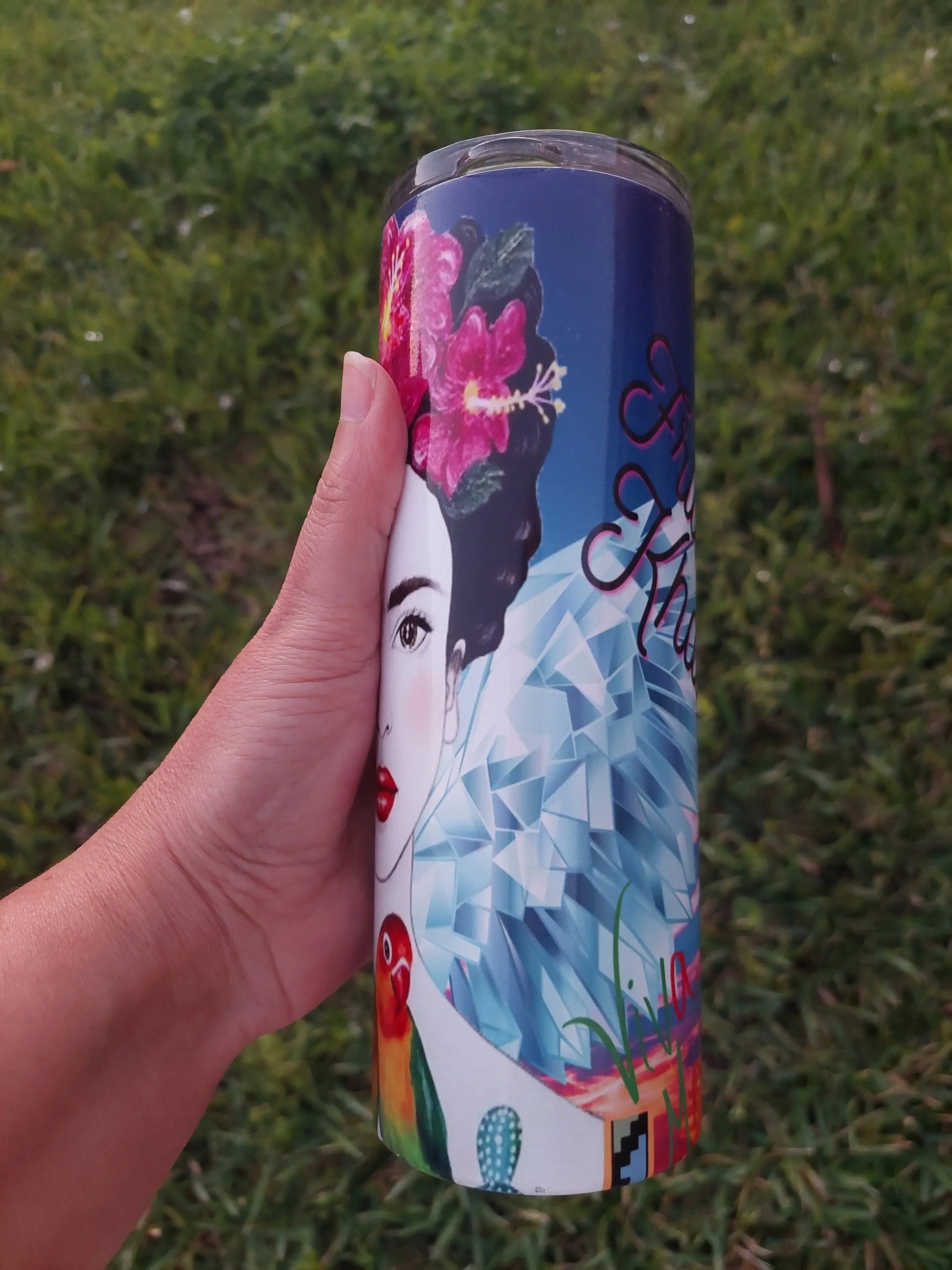 Viva Mexico Frida Kahlo Fanbase Sublimation Tumbler