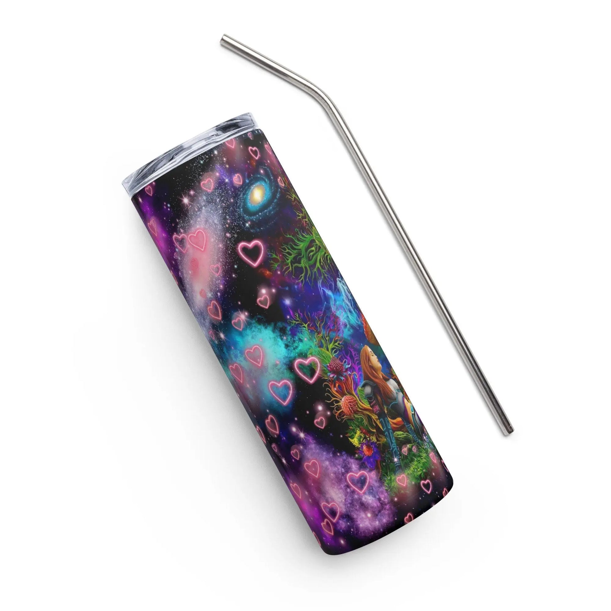Personalized Enchanting Alice in Wonderland Galaxy Sublimation Tumbler Gift for Her