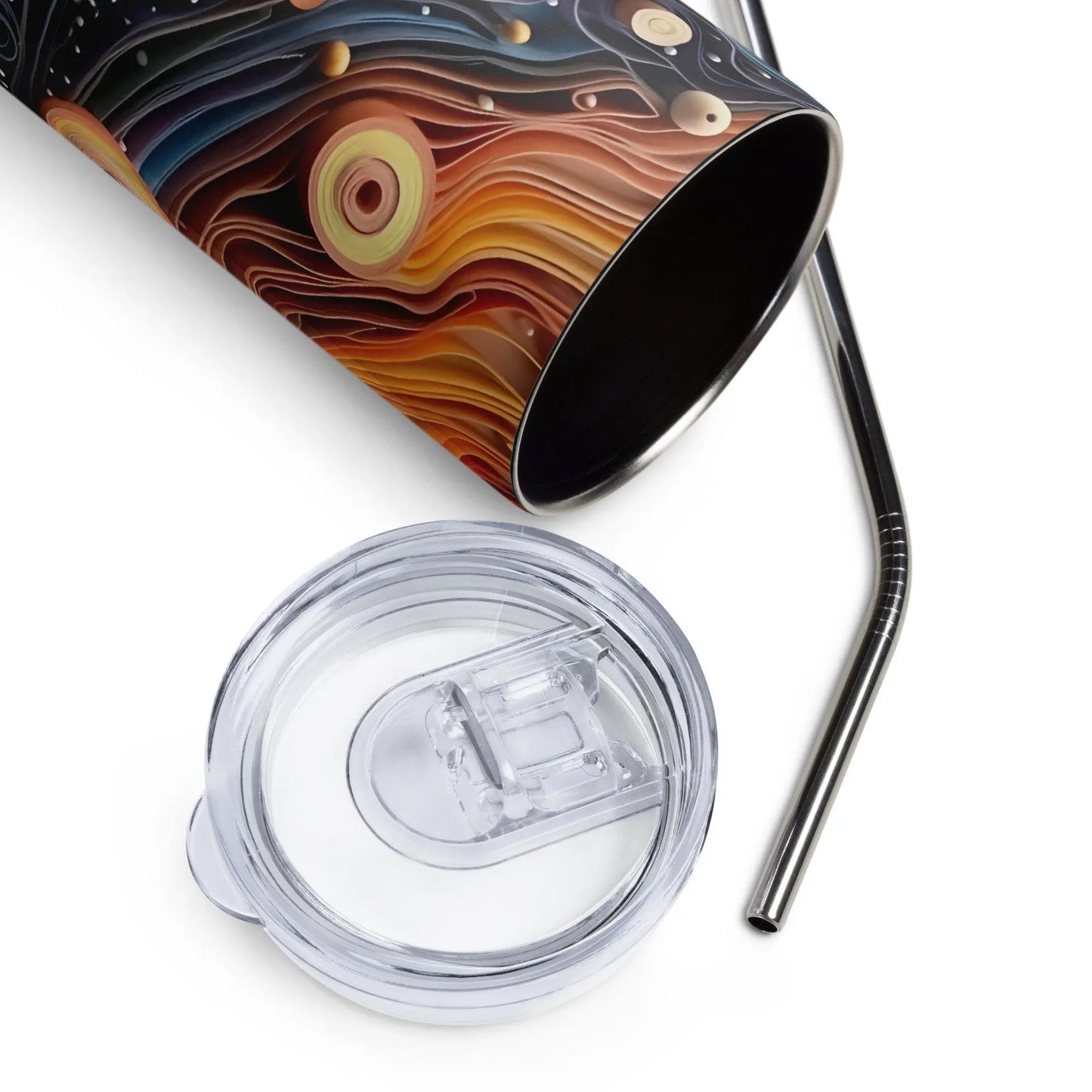 3D Embroidered Planet Sublimation Tumbler Everyday Gift