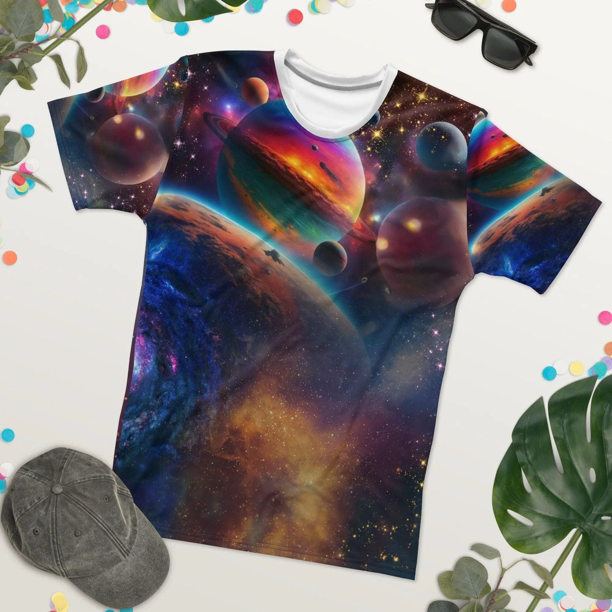 Interstellar Adventure Tee - Colorful Fantasy Realism Artwork - Save Our Planet & Journey to the Stars