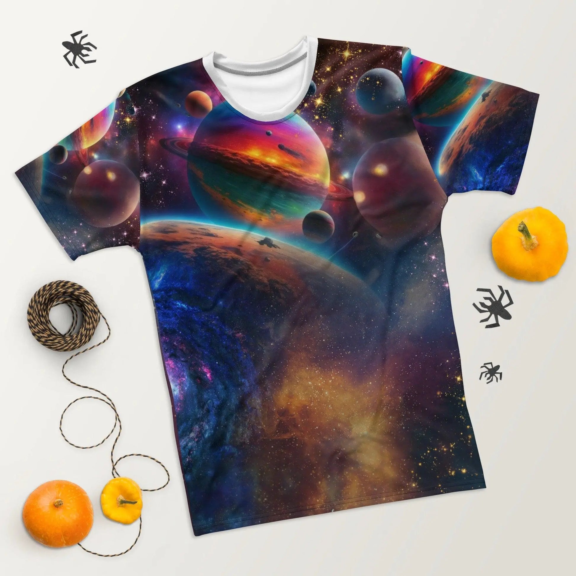 Interstellar Adventure Tee - Colorful Fantasy Realism Artwork - Save Our Planet & Journey to the Stars