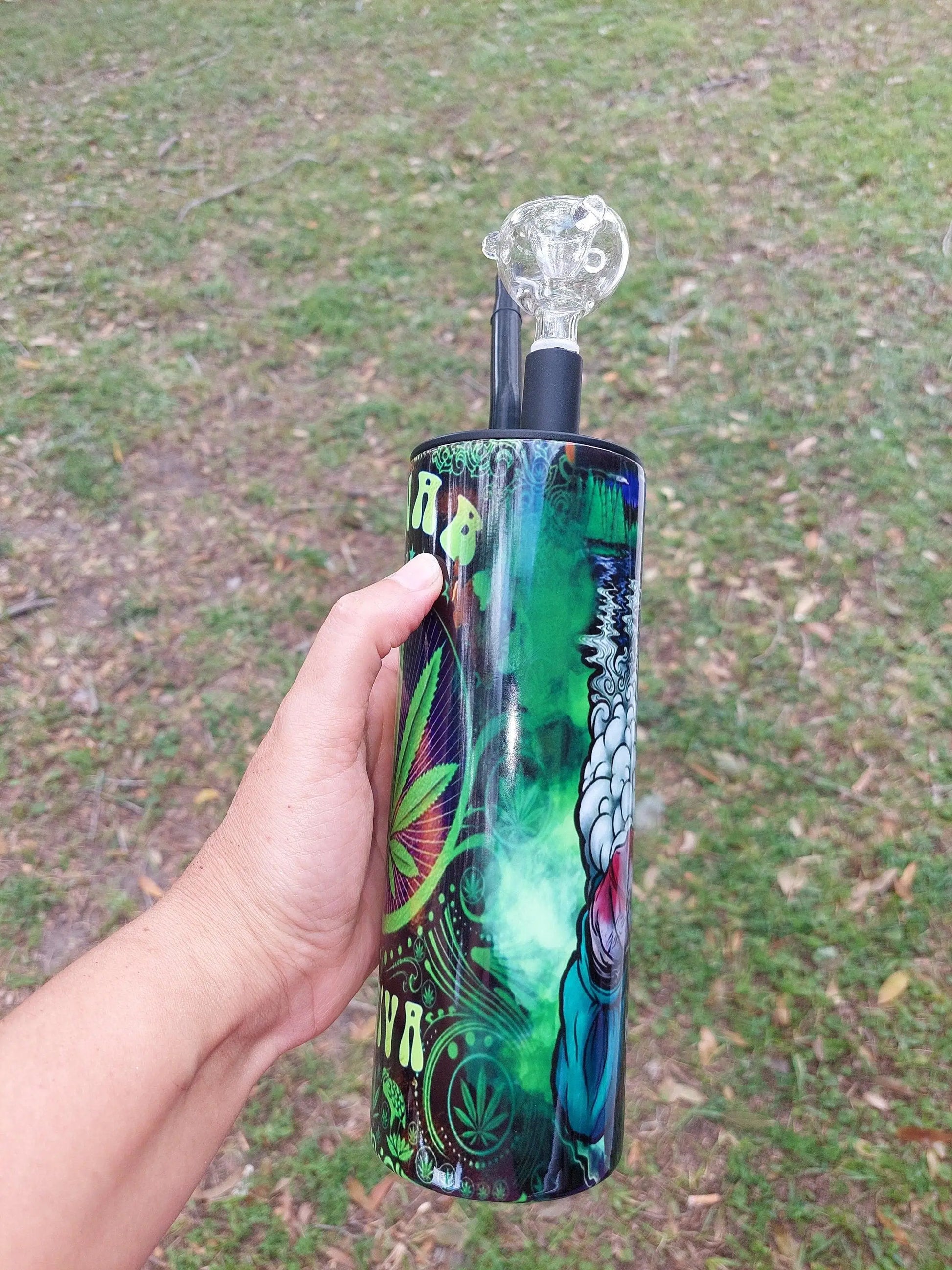 Jason Voorhees Smoking Marijuana Hookah Tumbler