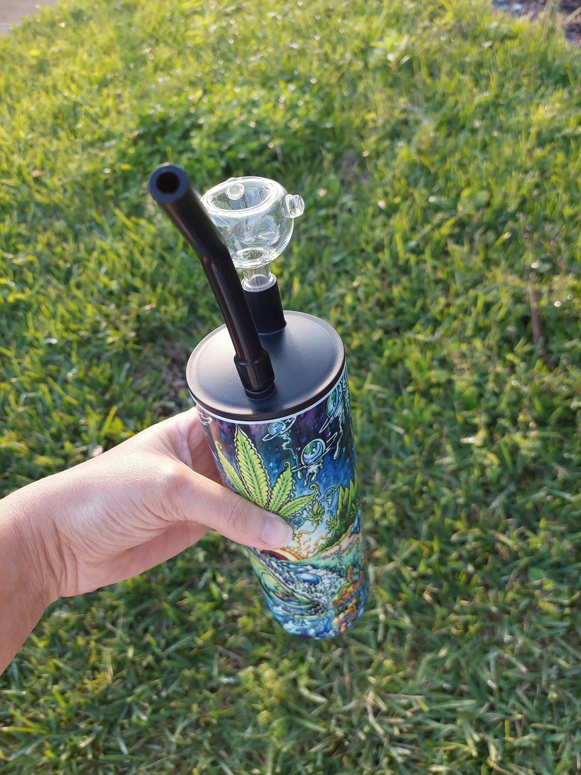 Marijuana Lovers Kaleidoscope Cold Smoke Sublimation Tumbler