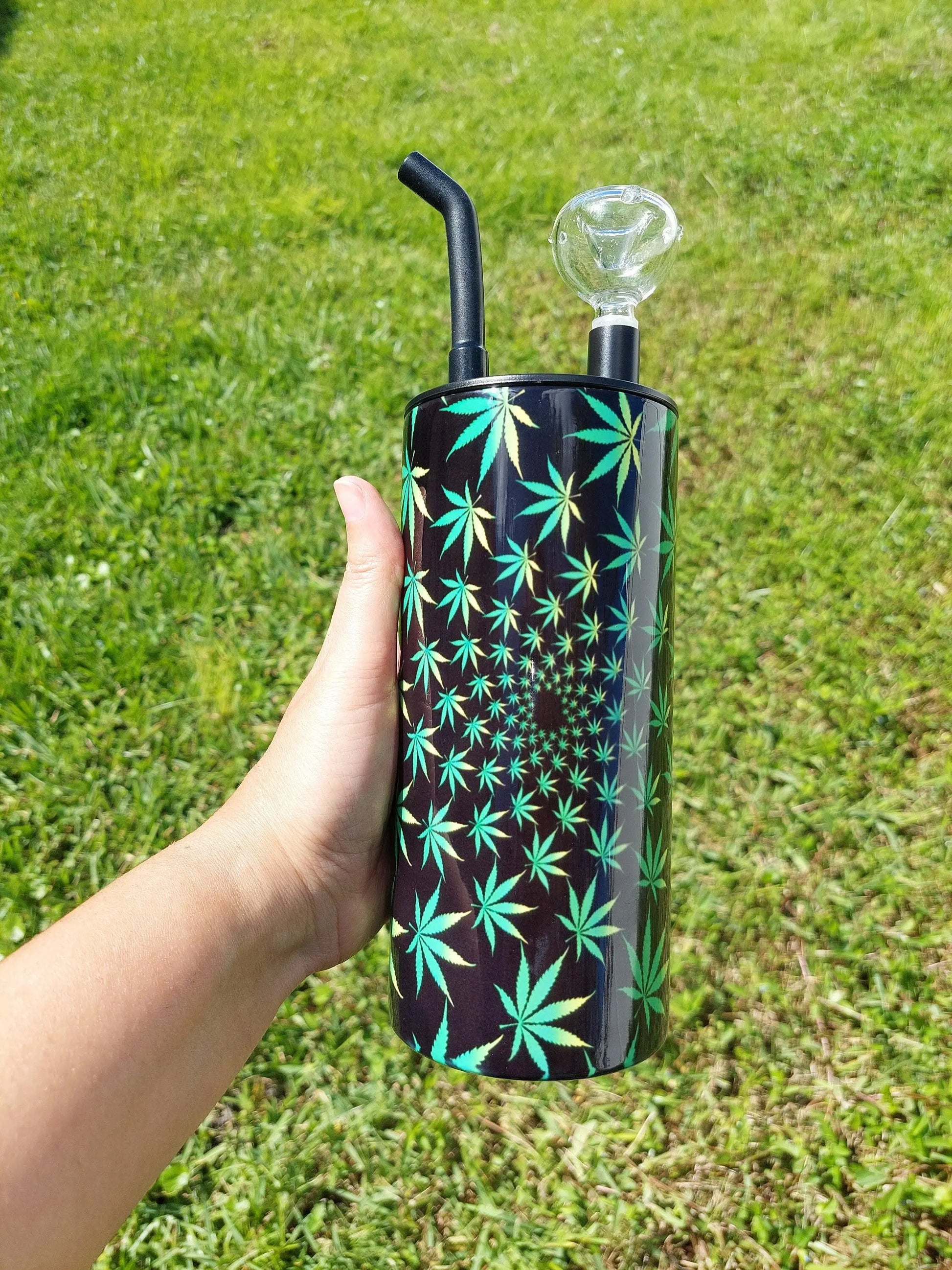 Personalized Cannabis Vortex Hookah Sublimation Tumbler