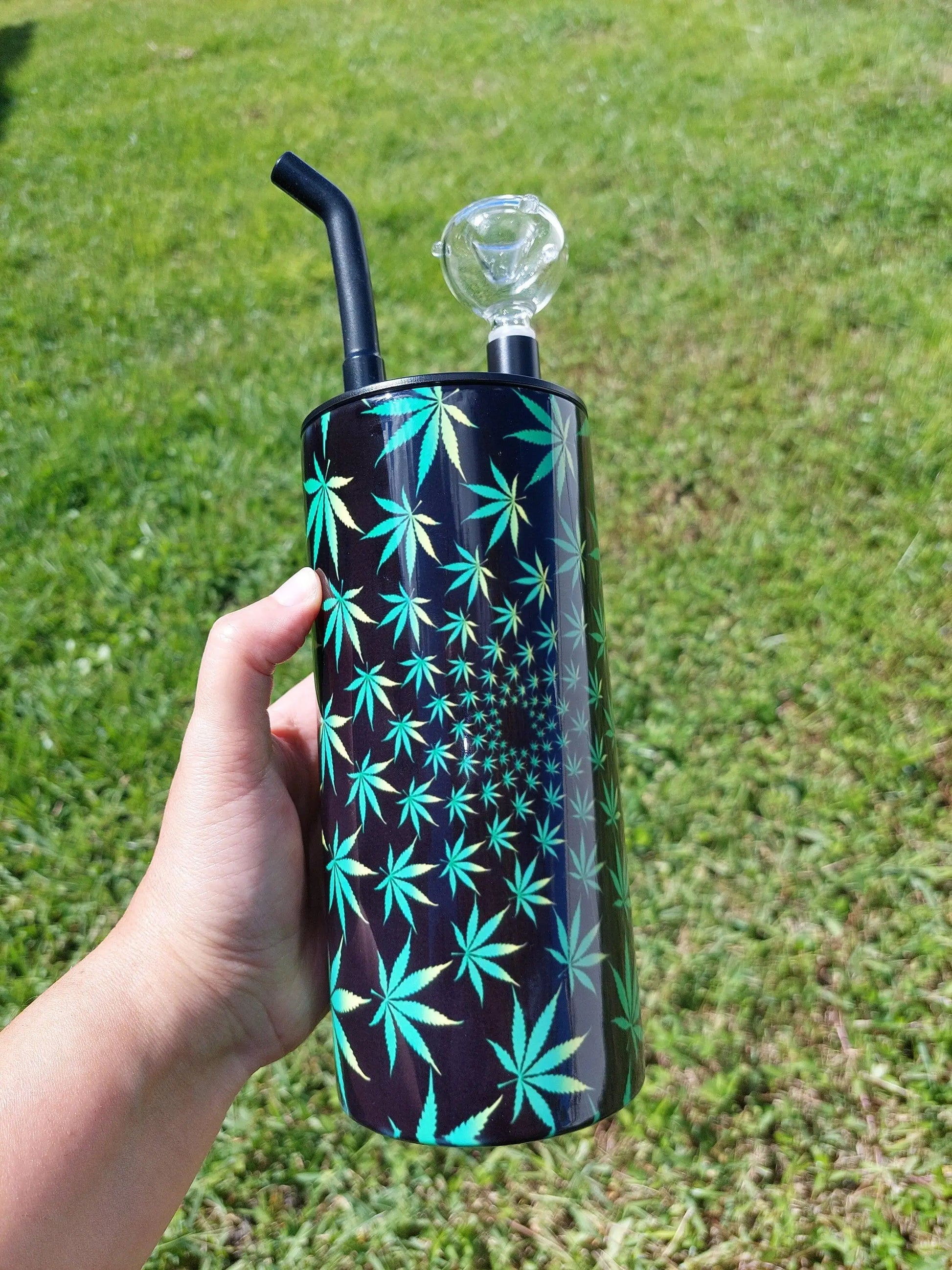 Personalized Cannabis Vortex Hookah Sublimation Tumbler