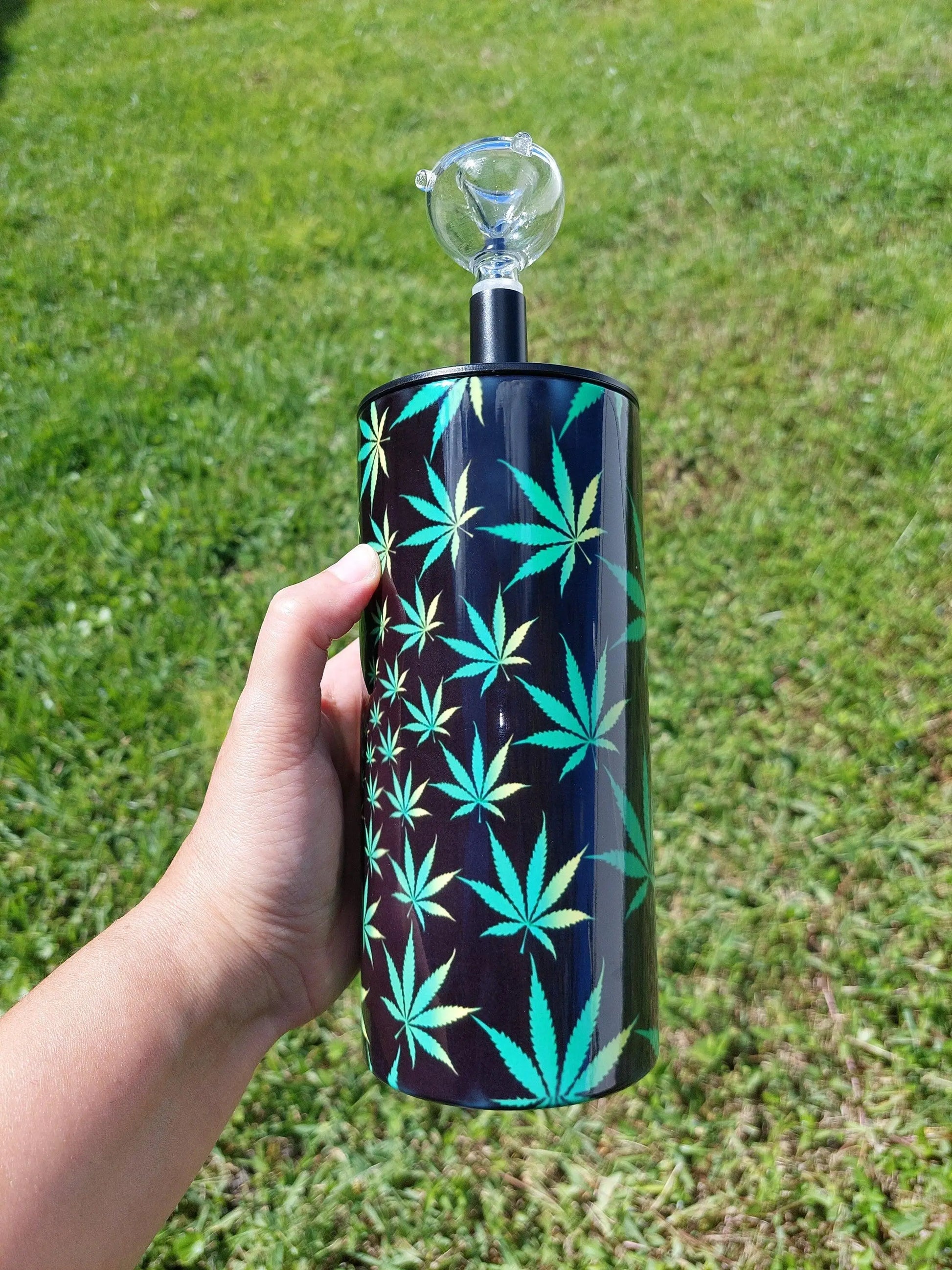 Personalized Cannabis Vortex Hookah Sublimation Tumbler