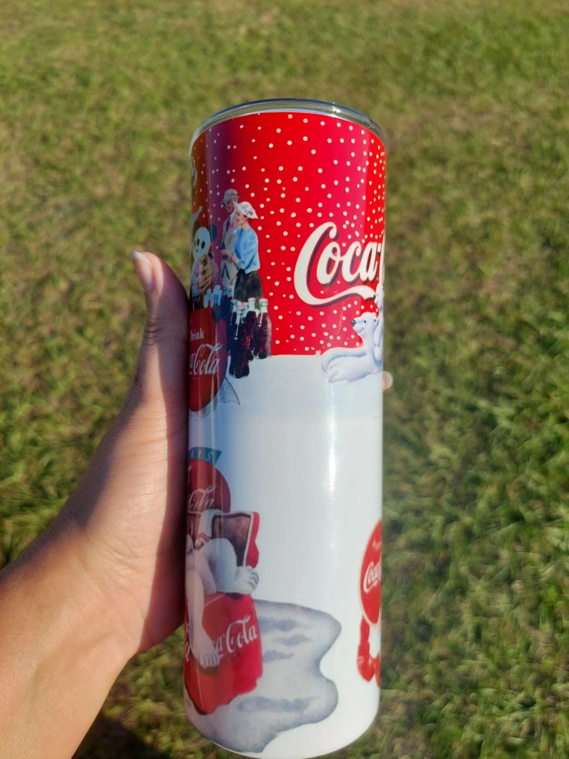 Retro Classic Coca-Cola Polar Bear Sublimation Tumbler - Panoptic Handmade