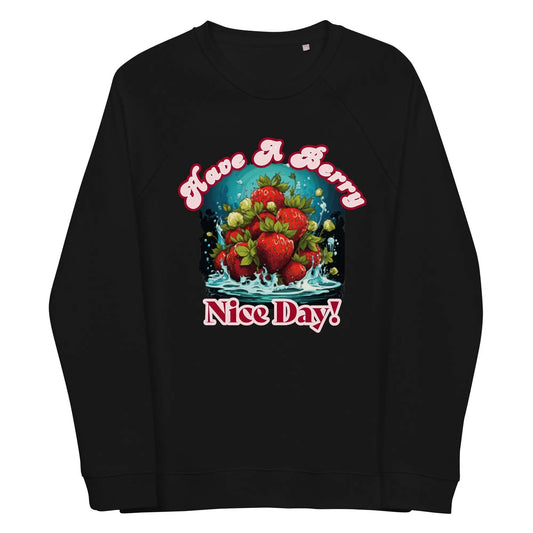 Unisex organic raglan sweatshirt